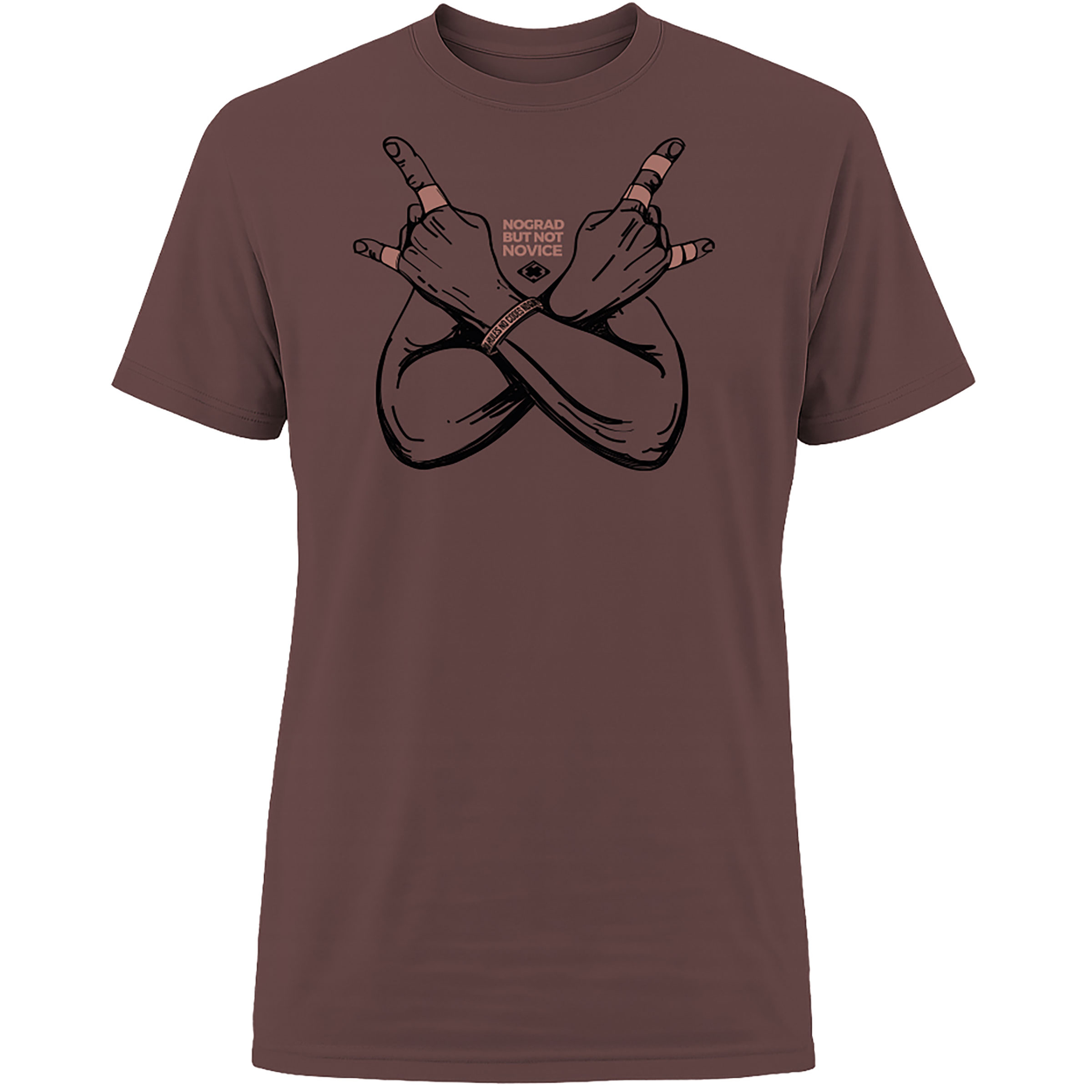 Nograd Not Novice Herren T-Shirts braun Größe XXL Bouldern | Lifestyle Widerstandsfähig