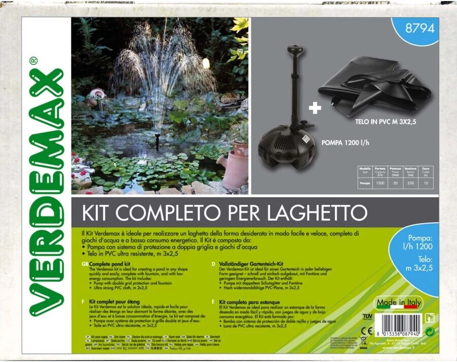 Verdemax KIT COMPLETO PER LAGHETTI