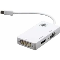 Kramer Adapterkabel (DVI, HDMI, VGA), Video Adapter, Weiss