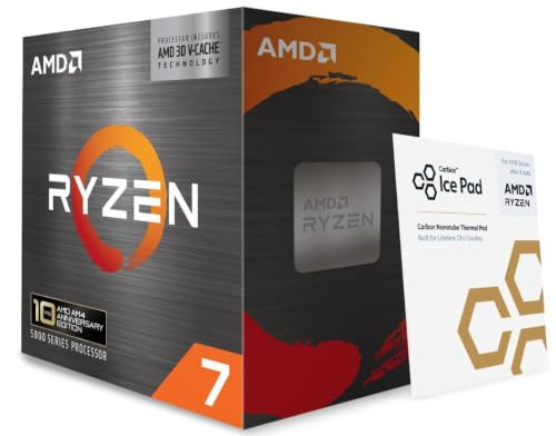 AMD Ryzen 7 5800X3D 10th Anniversary Edition Desktop Processor voor Socket AM4 & DDR4
