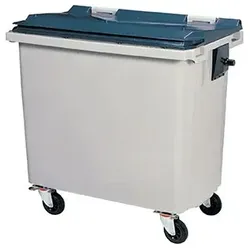 KOROK Müllcontainer Rossignol 660 L Kunststoff grau ohne Schiene, mit 4 Rädern