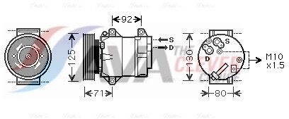 Ava Clever Choice Kompressor, Klimaanlage Rtak441 Für Renault