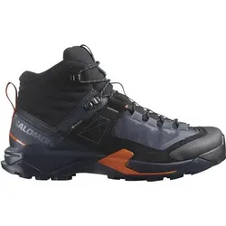 SALOMON Herren Multifunktionsstiefel SHOES X ULTRA ALPINE MID GTX Blue Nights, Größe 44 in Blue Nights/Black/Red Orange Blue Nights/Black/Red Orange
