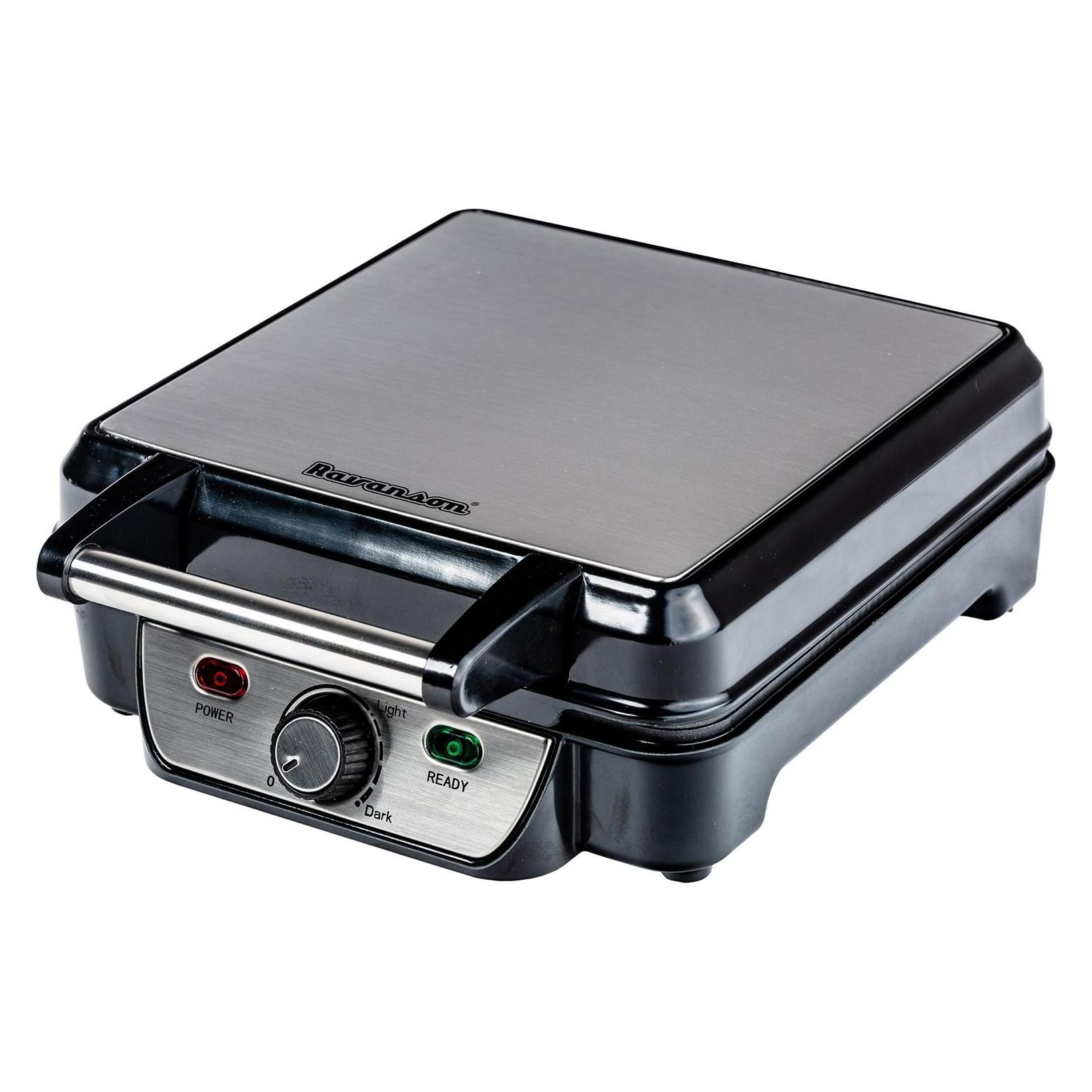Ravanson GR-7030 waffle iron 4 waffle (s) 1100 W Black (RAVANSON GR-7030)