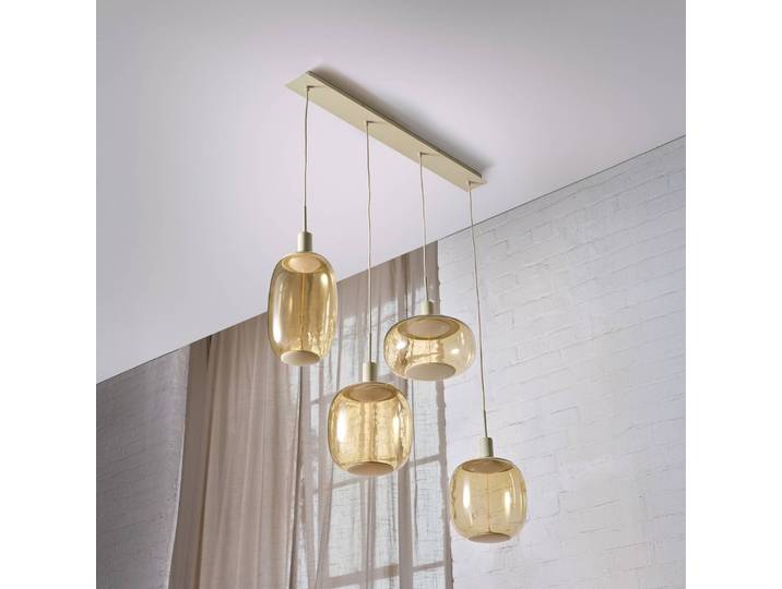 OSRAM Hängelampe Decor Needle, dimmbar, creme / amber, für Wohn- / Esszimmer, Metall, Modern, Pendelleuchte