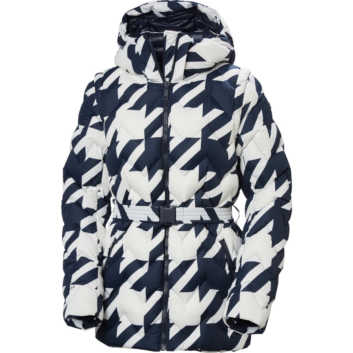 Helly Hansen W Winter Bliss Modular Down navy houndstooth aop (597) L 54457_597-L