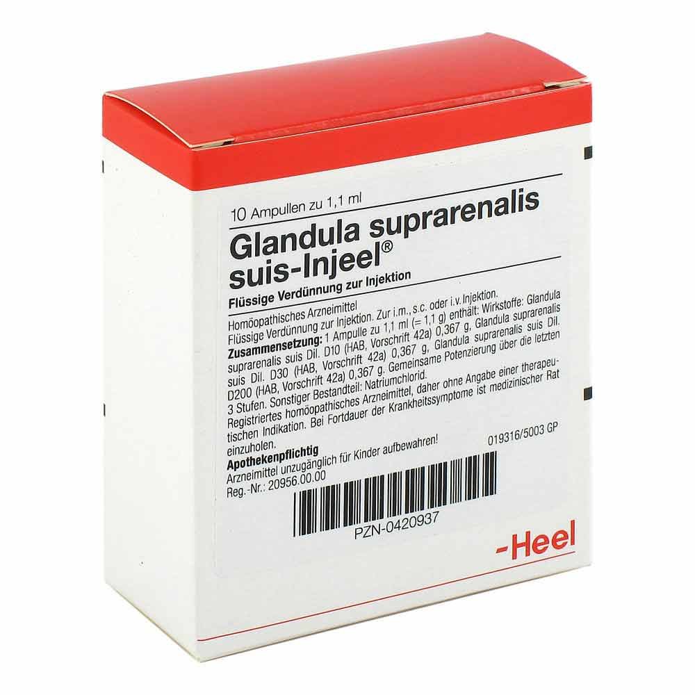 Biologische Heilmittel Heel GmbH Glandula Suprarenalis suis Injeel Ampullen 00420937