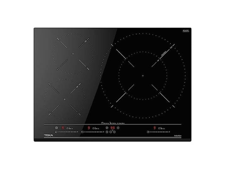 Teka IZC 53320 MSP Induktionskochfeld, 50 cm, MultiSlider-Touch-Steuerung, 3 Kochzonen, Power Plus-Funktion, Stop & Go-Funktion, Glasfarbe: Schwarz