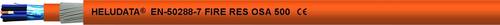 HELU 11015825 Instrumentenkabel HELUDATA EN50288-7 FIRE RES OS 500 3 x 2.5mm² Orange 100m