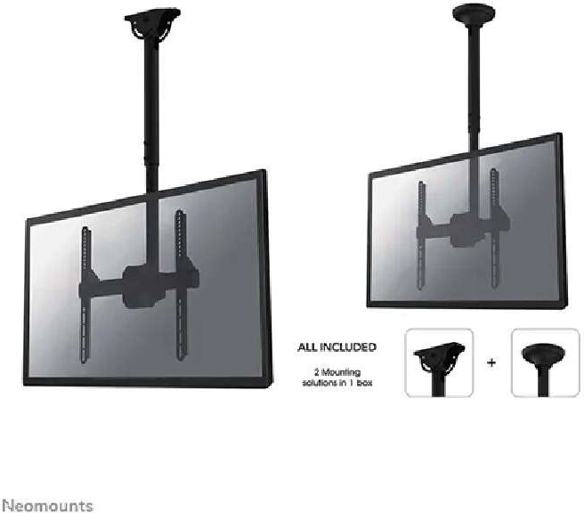 Neomounts support plafond NM-C440 noir Support de plafond inclinable et pivotable pour écrans mesurant jusqu'à 60".