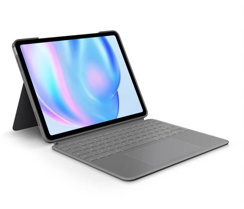 Logitech Combo Touch Tablet-Tastatur mit Hülle Apple iPad Air 13-inch (M2) 33cm (13") Grau