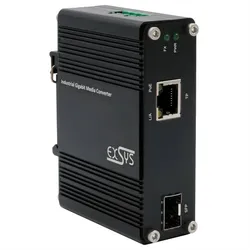 Exsys Industrial PoE+ Media Konverter 60W, Data Converter