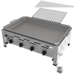 ChattenGlut Professional Gastrobräter 4-flammig Tischgerät 18,0kW und Reibekuchen Aufsatz