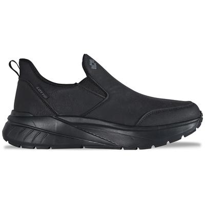 Sneaker LOTTO, Damen, Gr. 44, schwarz (schwarz, dunkelgrau), Synthetik, Schuhe Sneaker