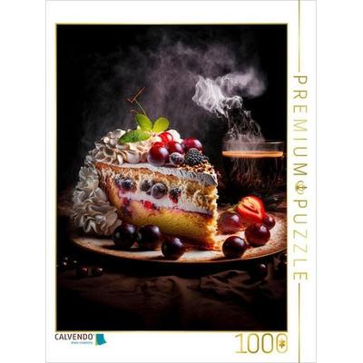 CALVENDO Puzzle Obsttorte mit Baiserhaube | 1000 Teile Lege-Größe 64x48cm Foto-Puzzle für glückliche Stunden