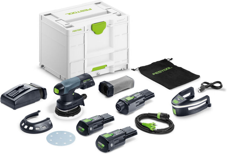 FESTOOL Ponceuse excentrique 18V Ø 125 mm 3 Ah ETSC 125 3I-Set - 578857