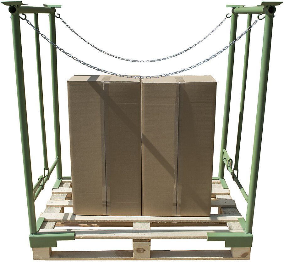 kaiserkraft Stapelbügel, mit Spannhebel, 1 Paar, Breite 800 mm, Nutzhöhe 1200 mm