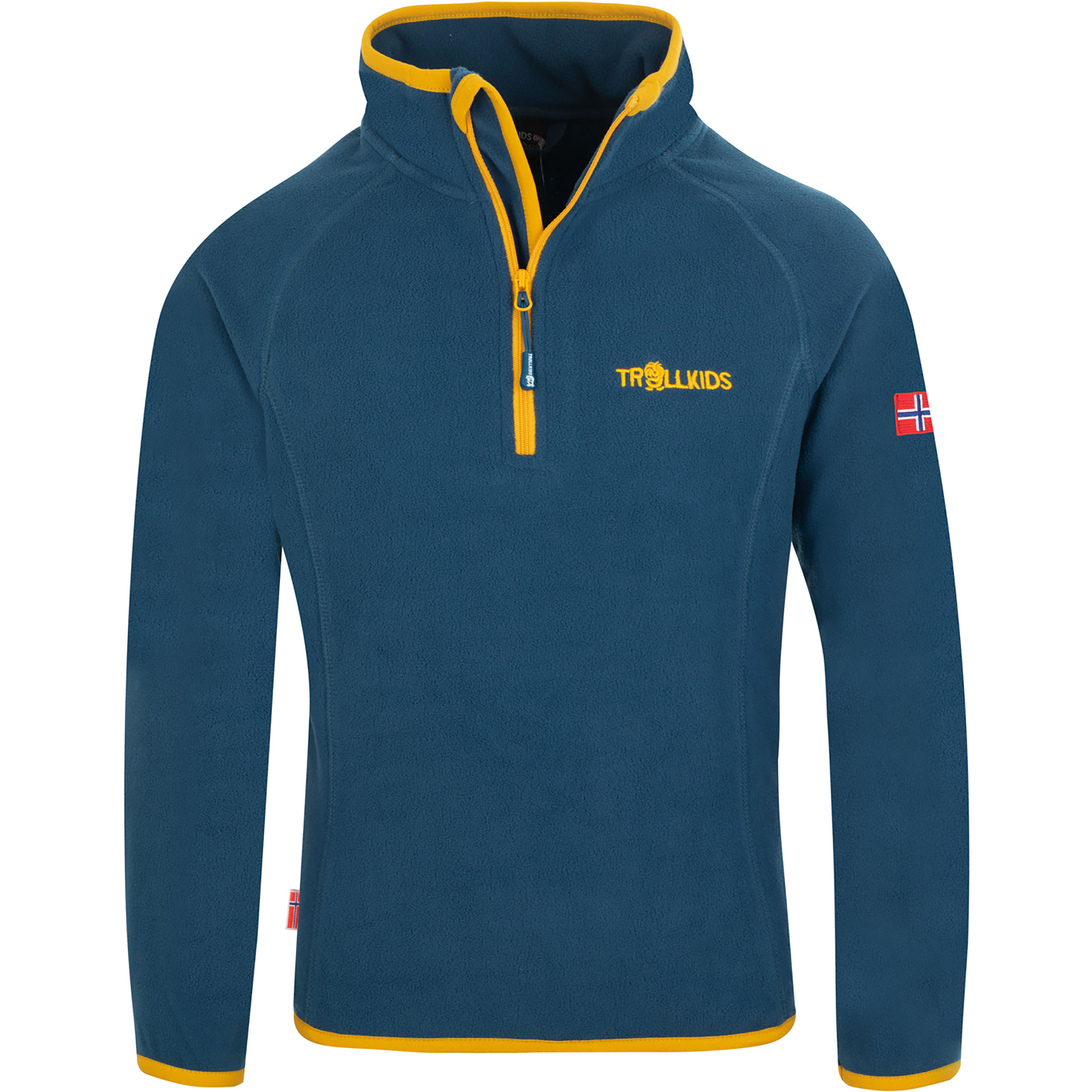 Trollkids Nordland Half Zip Kinder Pullover blau Größe 98 Camping Atmungsaktiv