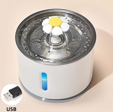 Uplift Picks Stainless Steel Automatic Cat Water Fountain Smart Pet Water Dispenser For Cats And Dogs usb (stainless Steel) 2 Liters