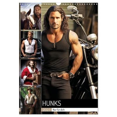 Hunks-nur für dich (Wandkalender 2027 DIN A3 hoch), CALVENDO Monatskalender