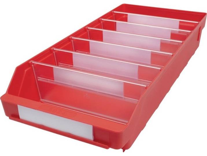 Regal 15er Pack 520303 Regalkasten L500xB240xH95mm rot PP