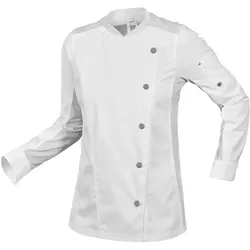 Damen Komfort-Kochjacke "1594-485" Gourmet - M - Weiß