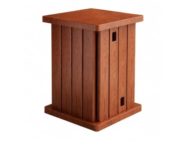 YDHFCD Vielseitiges Holz-Stapelhocker-Set mit Lenkrollen Stapelbares Design für platzsparende Lagerung, 360-Grad-Rollen, Massivholz(Style 1 33x46cm)