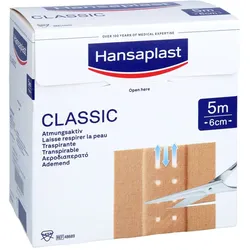 Hansaplast Classic Pflaster 6 cmx5 m 1001 Artikel Medical