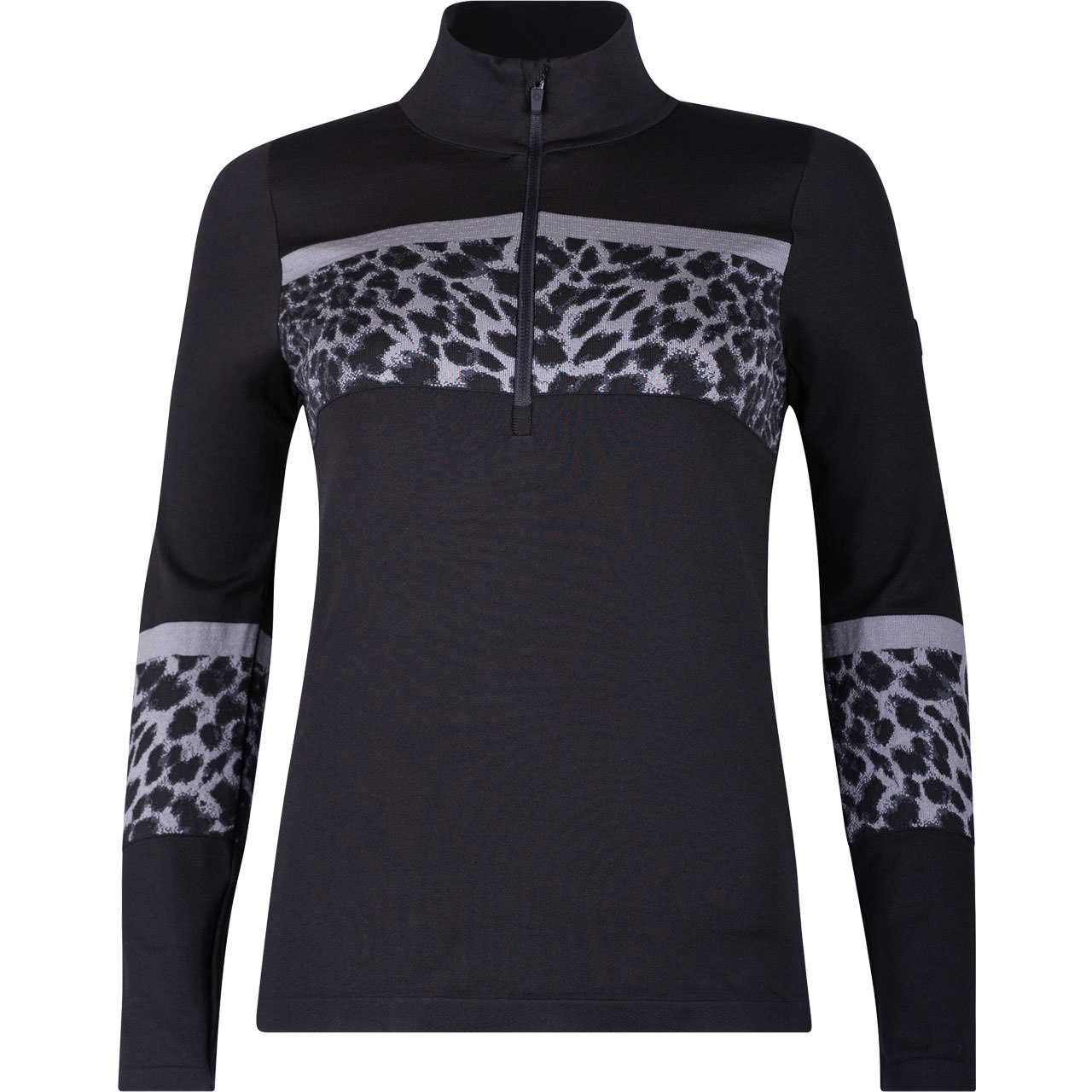 Newland Damen gestricktes Funktionsshirt GARMISCH black/grey - L