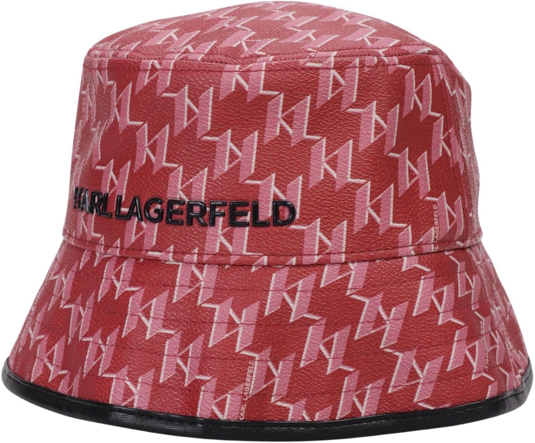 Karl by Karl Lagerfeld Damen Hut oder Mütze, Rot, Gr. Onesize, Synthetik / Kunstleder - Second Hand