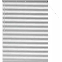 vidaXL Venezianische Jalousien Silber 175 x 125 cm Aluminium