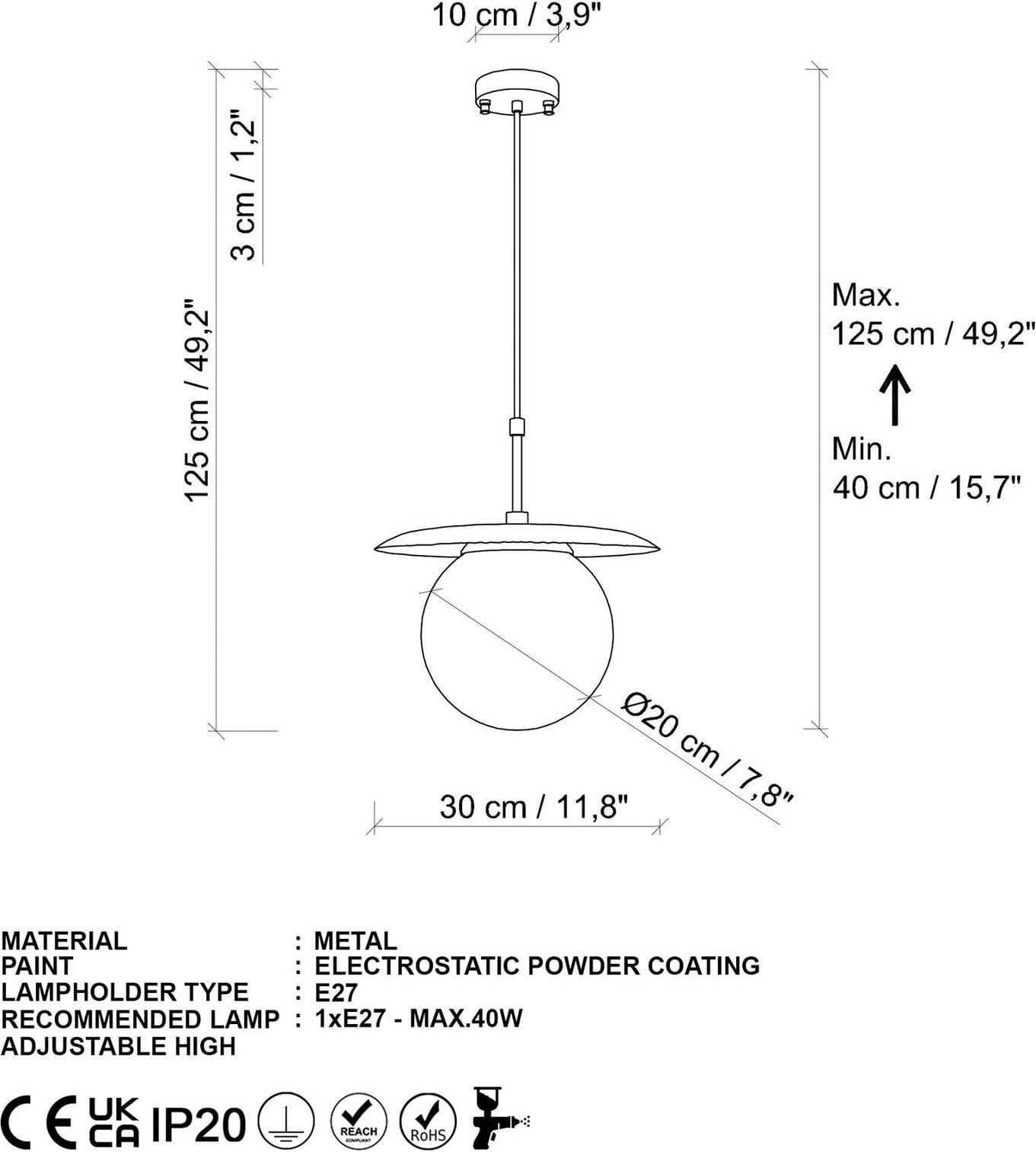 Glas Hängelampe Anemon Opviq, dimmbar, schwarz, für Wohn- / Esszimmer, Glas, Modern, Pendelleuchte