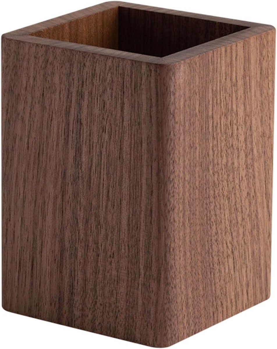 Houten Pennenhouder voor Bureau, Bruin