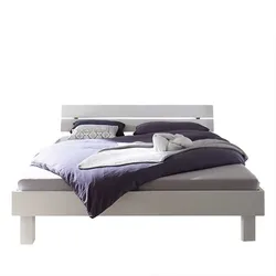 Futonbett in Weiß deckend lackiert MDF