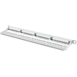 Lanberg Lanch Panel PPU5-0024-S (0,5U, Kat. 5e, 24xRJ-45), Server Zubehör, Grau