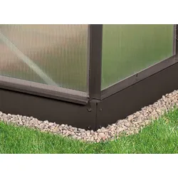 Vitavia Stahlfundament "5800" für Gewächshaus "Calypso",schwarz,5800 / 302 x 192 x 12,5 cm