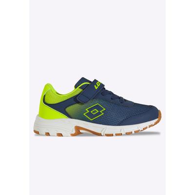 Hallenschuh LOTTO, Mädchen, Gr. 31, atmungsaktiv, navy, lime, Mesh, Synthetik, Schuhe Hallenschuh