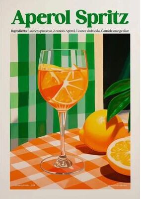 Uplifted Finds Aperitivo Series Canvas Art   Italian Cocktail & Food Prints   Executive Kitchen & Social Sanctuary Decor ct836 30 X 40 Cm Unframed
