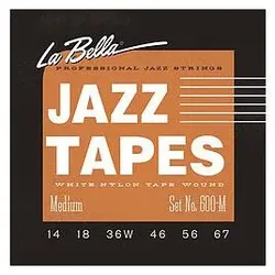 La Bella Jazz Tapes 600M Wh.Nylon Med. (Gitarre), Saiten