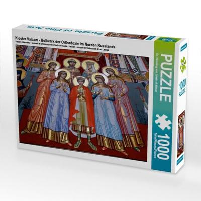 CALVENDO Puzzle Kloster Valaam - Bollwerk der Orthodoxie im Norden Russlands | 1000 Teile Lege-Größe 64x48cm Foto-Puzzle für glückliche Stunden