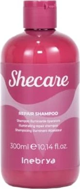Inebrya SHECARE Repair Shampoo - Shampoo for regeneration and shine enhancement - 300ml (Flüssiges Shampoo, 300 ml) (PT-1026273)