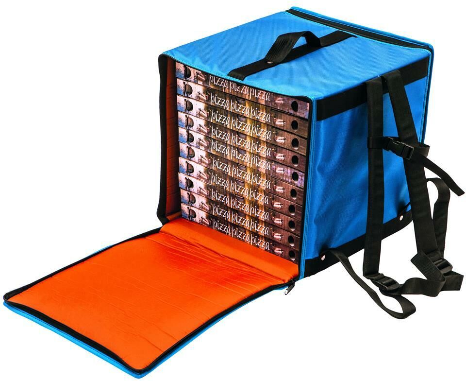 Gi.Metal Borsa/Zaino Termica per 10 Pizze 36 x 36 cm
