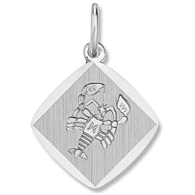 Kette mit Anhänger ONE ELEMENT "Krebs Sternzeichen Anhänger aus 925 Silber", silber, Halsketten, Damen, Silber 925 (Sterlingsilber), Symbol mit Herz – ein feines Geschenk für viele Anlässe