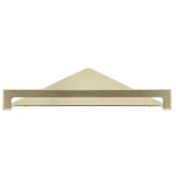 Herzbach Living Eckablage 21.821000.1.41 für Duschutensilien, Wandmontage, 216mm, brass steel