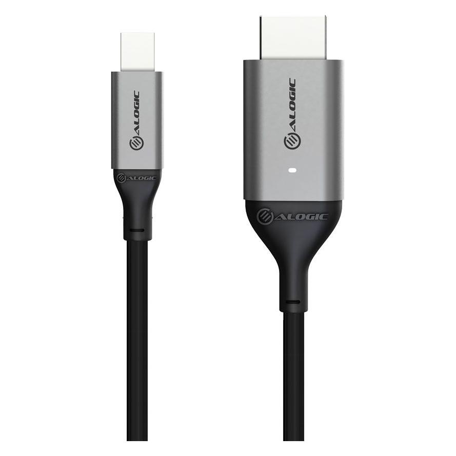 Alogic Displayportkabel Mini 1. -> HDMI 2. (2 m) (ULMDPHD02-SGR)