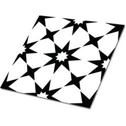 FLIESENAUFKLEBER 9 Stück 30x30 cm selbstklebend Sterne-Geometrie