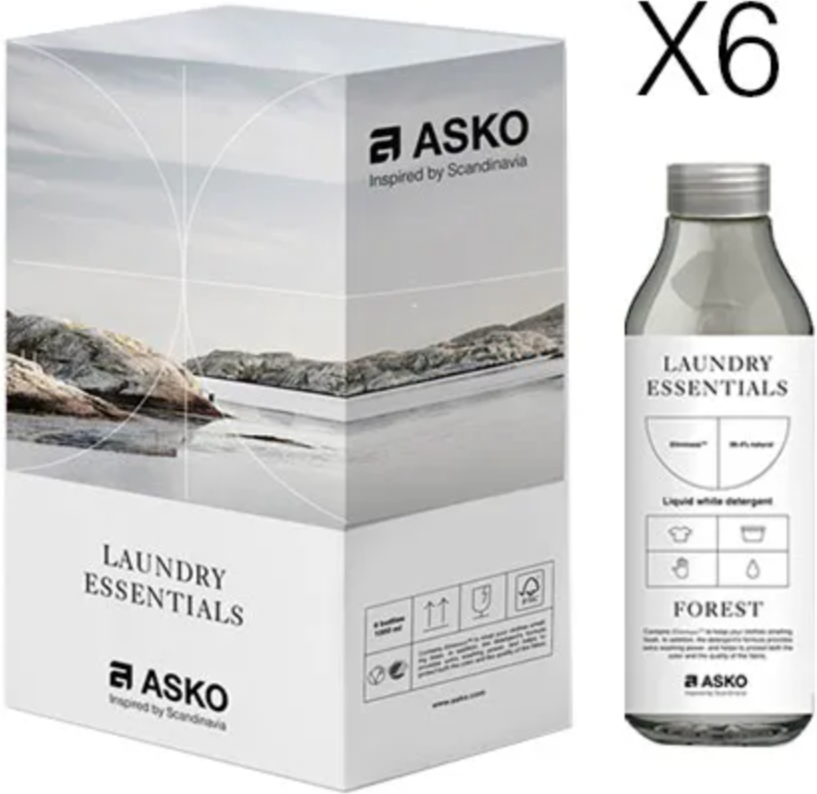 Ⓜ️🔵🔵🔵 ASKO Detergente Bianchi 6 flaconi - Detergente lavatrice per capi bianchi, confez