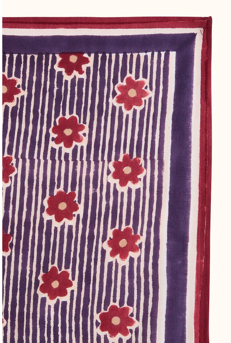 APACHES COLLECTIONS Grand foulard, imprimé floral et rayures, LATIKA