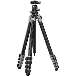 SmallRig Portable Photo Carbon Fiber Tripod (Carbon, Kunststoff, Metall), Stativ, Schwarz