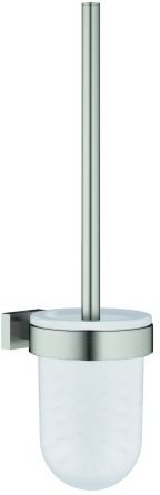 Grohe Essentials Cube WC-Bürstengarnitur 40513DC1 supersteel, Wandmodell, verdeckte Befestigung
